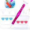 Acuiwer Kit di Penne per Diamond Art Rosso, 5D Diamond Painting Accessori Kit con Testine Di Ricambio Rullo e Argilla, Penna in Resina per Pittura con Diamante per Fai da Te e Nail Art