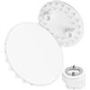 Your Day Mate Coperchio per piletta doccia, Ø 75 mm, compatibile con il set di pilette Viega Domoplex, adatto per il modello 6930.0, ABS ASA bianco, per piatto doccia foro di scarico Ø 52 mm