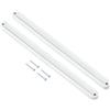 QUARKZMAN Guide Per Cassetti, 1Set 235mm - Guide In Plastica Con Viti, Guida Scanalata Montaggio Laterale Per Cassetto Armadio Comodino Guardaroba Cassettiera (Bianco)
