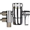 PAROAD Valvola deviatrice cromata a 2 vie da 1/4 di pollice OD per filtro dell'acqua del piano di lavoro, depuratore d'acqua, filtro ad osmosi inversa RO, adattatore per rubinetto del tubo flessibile