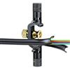 Uadme Taglierina Spelafili Trasversale, Coltello Spelacavi Corazzato FTTH 8‑30MM, per Cavi in Fibra Ottica Corazzati, Fili, Cavi Coassiali, Lama Incisiva e Profondità Regolabile (Testa Doppia)
