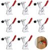 Favengo 8 morsetti a levetta GH-201-B antiscivolo rosso morsetto orizzontale resistente a sgancio rapido morsetto a levetta con capacità di tenuta di 89,8 kg per funzionamento a macchina, lavorazione