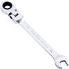 Gedlex Chiave a Cricchetto 10 mm, Chiavi Cricchetto Flessibile a 180° e Chiavi Inglesi a Cricchetto Aperta a 15°, Cromo Vanadio Chiave, Rresistente all'abrasione, Aantiscivolo