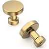 Amerdeco Pomello per mobili 10 pezzi Oro Champagne, per cucina e bagno