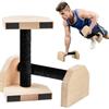 SilverChry 20cm Parallele Legno, SilverChry Parallele Calisthenics Legno, Push up Bar Fitness, Antiscivolo e Portatili, per Handstand, Dips e Push-Up, Attrezzatura Indoor e Outdoor