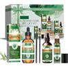 Clawrex Set di 3 pezzi di olio di rosmarino per la crescita dei capelli con olio di rosemary, rosemary Spary e siero Roll On Rosemary, stimola la crescita dei capelli e contro la caduta dei capelli