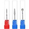 YuxianLB 3 Punte Diamantate Per Trapano Per Cuticole a Forma Di Sfera Per Cuticole Tagliaunghie Bit Fiamma Tutto In Uno Kit Di Preparazione Per Unghie Per Manicure Salone Rimozione Cuticole Per Pulire