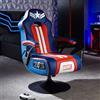 X Rocker X-Rocker Marvel Captain America 2.1 - Sedia da gioco con piedistallo audio stereo - connettività Bluetooth, vibrazione reattiva, base pieghevole, in similpelle facile da pulire per bambini e ragazzi