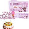MKISHINE 60pz Bigliettini Bomboniera Battesimo Nascita Bambina Bimba, Bigliettino Bomboniera Personalizzato,Cake Topper Battesimo Regalo Addobbi Decorazioni Battesimo Feste Bambino Bimbo