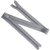 Aerzetix - Set di 8 Cerniere Lampo a Spirale separabili da 80 cm N°5 con cursore - Metallo Nylon Poliestere - Cucitura e Riparazione creazioni Tessili - Colore Grigio