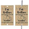 MKISHINE 100pz Etichette Stelline Scintillanti Matrimonio,Biglietti kraft per Matrimonio Sposi Anniversario Promessa Eventi di Fidanzamento Decorazioni Matrimoni Effetto Speciale Taglio Torta(Senza Scintille)