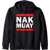 Muay Thai Strikers TShirts Nak Muay Thai Kickboxing Kickboxer Combattente MMA Felpa con Cappuccio