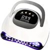DMJWAN Lampada UV per unghie in gel professionale 320W lampada UV per nail art con 72 LED, sensore auto, 4 timer