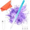 Milikilo Penna per iPad 2018-2025, Ricarica Rapida 14 minuti per Penna Pencil,Palm Reject,Sensibilità All'inclinazione,P enna per iPad11/10/9/8/7/6,Pro 12,9/11/13 M4,Mini 6/5, Air 5/4/3/11-13 M2/M3 (Blu)