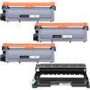 Veson 3 x TN2320 Toner 1 x DR2300 Trommel compatibili per Brother DR2300 TN-2320 TN-2310 Cartucce di Toner per MFC-L2700DW L2700DN L2720DW L2740DW DCP-L2500D (4-Pack)