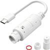 TIENFOKOTA POE a USB C, adattatore di ricarica da Ethernet da 48 V a tipo C 5 V 2,4 A 12 W, impermeabile IP65 per telecamere di sicurezza, smartphone, tablet IEEE802.3Af/AT (solo alimentazione