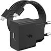 ASKUBSKU 25W Caricatore Mini e Cavo 1,8Metri per Samsung A26 A16 A17 5G per Galaxy A55 A54 A53 A35 A34,PD 25Watt Ricarica Rapida Tipo C Cavo e Adattatore di Spina USB C per Galaxy S26 S25 S24 Tab A11+ Z Flip7