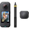 Insta360 X4 Air Pack No Drone No Problem - Leggera fotocamera 8K 360 da 165 g, selfie stick invisibile da 3 metri, lenti sostituibili, scatta prima e inquadra dopo, stabilizzazione FlowState