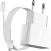 ASKUBSKU 25W Caricatore Mini e Cavo 1,8Metri per Samsung A35 A55 A34 A54 A53 Galaxy A26 A16 A17 5G,PD 25WATT Ricarica Rapida Adattatore di Caricabatterie USB C e Tipo C Cavo per Samsung S26 S25 Z Fold7 Tab A11