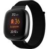 FYISWHO Traspirante Sport Cinturino per Fitbit Versa 4 / Versa 3, Nylon Bracciali Cinturini di Ricambio per Fitbit Sense 2 / Sense