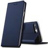 Verco iPhone 7 Plus Cover, Custodia a Libro Pelle PU per Apple iPhone 8 Plus Case Booklet Protettiva [magnetica integrata], Azzurro