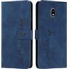 EATCYE Cover per Samsung Galaxy J5 2017 / J530, Flip Libro Libretto Custodia in Pelle PU per Samsung Galaxy J5 2017 / J530 [Protezione Completa] [Slot per Scheda] [Funzione di Supporto] (Blu)