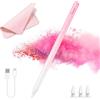 Milikilo Penna per iPad 2018-2025, Ricarica Rapida 14 minuti per Penna Pencil,Palm Reject,Sensibilità All'inclinazione,P enna per iPad11/10/9/8/7/6,Pro 12,9/11/13 M4,Mini 6/5, Air 5/4/3/11-13 M2/M3 (Rosa)