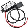 Heemol Adattatore USB da 12V a USB,Convertitore Buck da 12V a 5V Impermeabile,Convertitore di Tensione di Alimentatore da 3A 15W DC a DC per Auto (SingolaUSB)