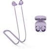 MOWYEOK Cinturino anti-perdita per cuffie, compatibile con auricolari Samsung Galaxy Buds 2 Pro, morbido silicone anti-allentamento, adatto per sport all'aria aperta, corsa, fitness, viola