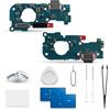 Extkry Connettore di Ricarica per Samsung Galaxy A33 5G Kit Riparazione | Porta di ricarica flat ricarica porta caricabatterie charging port microfono con kit di riparazione.