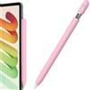 FAFALITHIC Custodia sottile in silicone per Apple Pencil USB C (rosa) | Custodia a dieci collo, presa comoda, supporto magnetico