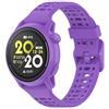GIOPUEY Cinturini Compatibile con COROS Pace PRO/Pace 3/Apex PRO/2 Pro/46MM, Morbido Silicone Cinturino [Resistente all'Usura] [Traspirante] - Purple
