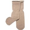 KNITAS calzini in merino e cashmere per bambini piccoli I caldi calzini lavorati a maglia per ragazzi e ragazze 2-4 anni I calzini invernali senza tacco fisso nel colore beige - misura 25-30 cm