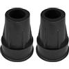 cyclingcolors 2x gommini stampelle bastone 18mm nero gomma antiscivolo con rinforzo metallico Tappo tubo tondo terminale copertura flessibili protezione