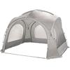 Bo-Camp Bo-Garden Party - Tenda Luminosa, 3,5 x 3,5 x 2,5 m, Colore: Grigio