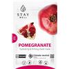 STAY WELL Mask Vegan Sheet - POMEGRANATE 20g - Maschera Anti-età viso