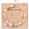 YiYunTE Bracciale cristallo quarzo rosa donna bracciali pietre naturali catena pietra zebra rosa bambina bracciale perle forma cuore braccialetto ansia donna uomo compleanno regali braccialetto occhio