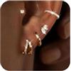 YiYunTE 3 paia orecchini oro donna orecchini orecchini cerchio orecchini orecchini oro ipoallergenici orecchini lunghi ragazze orecchini cartilagine orecchini piccoli traghi orecchini Helix piercing,
