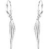 SOFIA MILANI - Orecchini da Donna in Argento 925 - con Pietra Zircone - Orecchino Pendente a Piuma Ala Angelo - E2338