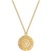 day berlin day.berlin collana Sun da donna placcata oro 18k, con ciondolo a forma di sole e moneta, catena sottile regolabile 47+5cm, acciaio inox 316L, senza nichel e resistente all'acqua