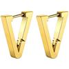 ChainsHouse Orecchini a Cerchio Piccoli da Uomo Forma di Picchia/Cerchio/Perline/Triangolo Geometrico Huggie Hoops Set Ipoallergenici in Acciaio Inossidabile Argento Oro Nero Punk Uomo Donna Ragazza