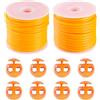 PH PandaHall PandaHall Cordoncino cavo in gomma da 15 m, con chiusura in plastica, 2 mm, 3 mm, per lavori a maglia, barbiere, per la creazione di gioielli fai da te