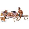 l&j Telo Mare Piscina in Microfibra con Angoli Elasticizzati Pratico E Leggero Tasche Laterali Comode E Cuscino Gonfiabile Coprilettino Sdraio Tinta Unita E Fantasie 190x70 cm (2)