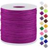 Uiopa Filo Nylon per Braccialetti 0,7mm x 120m Filo Braccialetti Fai da Te Cordone Perline per Collana, Bracciale, Creazione di Gioielli, Macramè, Artigianato