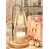 Funistree Candle Warmer Lamp, Lampada Scaldacandele Elettrica, con Timer Dimmer Altezza Regolabile, Senza Fiamma Candele Profumate, 2 Lampadine, Vintage, Regalo Mamma Fidanzata Sorella