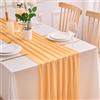 Ardjxue Runner da Tavolo Chiffon Champagne 75 x 220 cm Elegante Runner Tavola Primavera Moderno Lavabili Tovaglia Decorazione per Matrimoni Festa Matrimoni Festività Compleanno Baby Shower