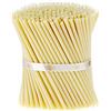 Danilovo 50 pz Candele in Cera d'Api Bianche - Candele Chiesa Ortodossa per Preghiere, Rituali, Lunghe, Morbide, N60, Altezza 19,5 Centimetri