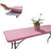 GLOP Copritavolo Rosa Antimacchia Rettangolare con Elastico [183 x 76 cm] | Tovaglia per Compleanno Bimba, Baby Shower e Battesimo - Fodera Tavolo 6 Posti Lavabile No Stiro - Telo Decorativo Candy Bar