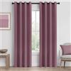 MRTREES 2 Pezzi Tende Oscuranti Termiche Isolanti con Occhielli per Camera da Letto Tende Coprenti per Soggiorno Moderne per Interni Finestra Salotto, 140x235 CM, Rosa Scuro