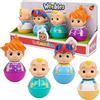Giochi Preziosi Cocomelon - 4 Personaggi Della Linea Cocomelon In Formato Weebles Dondolano Sempre Ma Non Cadono Mai, Per Bambini A Partire Dai 18 Mesi, Wec01000